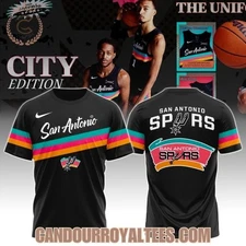 San Antonio Spur 2025 Classic Colors City T-shirt Unisex All Sizes