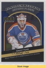 2017-18 O-Pee-Chee Platinum Platinum Records Grant Fuhr #PR-13 HOF READ po4