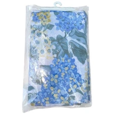 A.L.Ellis Blue Hydrangea Window Valance 70" x 15" Rod Pocket Tailored Style