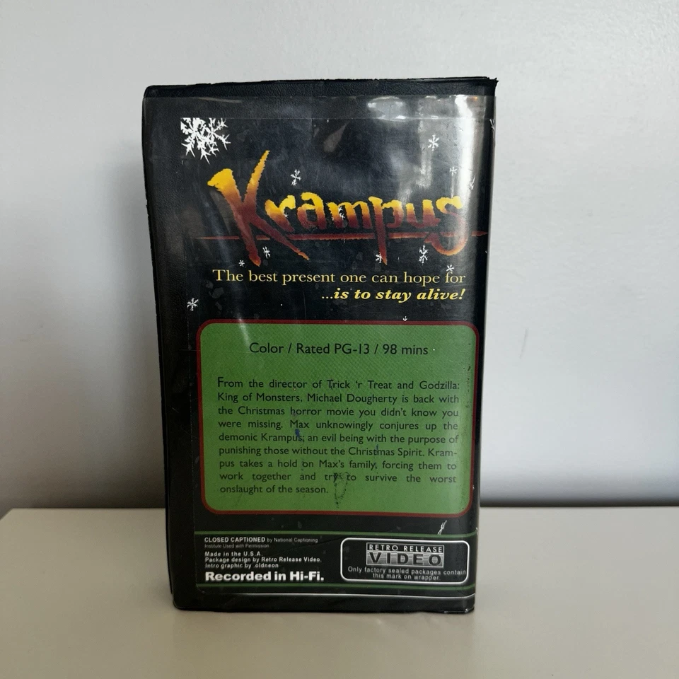 Krampus VHS Retro Release Video Rare Low Run Modern Convention VHS - Image 3 of 3