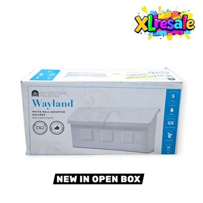 Architectural Mailboxes Woodlands Medium Capacity, Galvanized Steel Wall Mount Mailbox, White