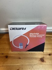 Deway Automatic Fuel Transfer Pump w/Auto-Stop, 2.4 GPM Flow Rate AA Battery