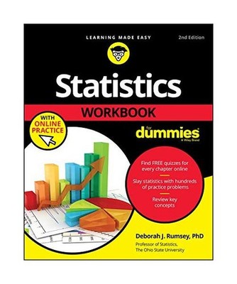 Statistics Workbook For Dummies with Online Practice, Deborah J. Rumsey