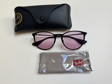New Ray-Ban RB3539 Erika Metal Black Rose Pink EVOLVE Sunglasses 54-19-145