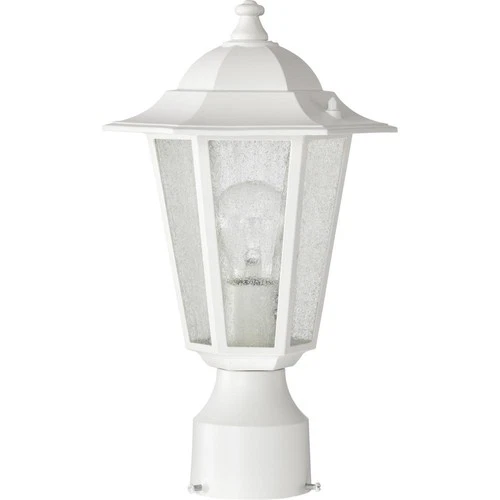 Nuvo Lighting 60/994 Cornerstone 1 Light 14 inch White Outdoor Post Lantern - Picture 3 of 10