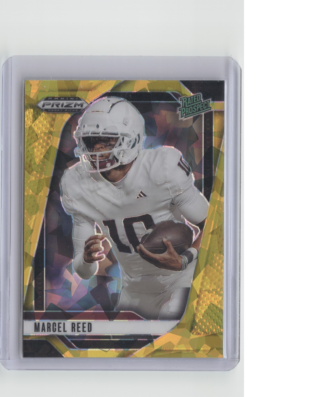 2025 Panini Prizm Draft Picks #167 Marcel Reed Prizms Gold Ice
