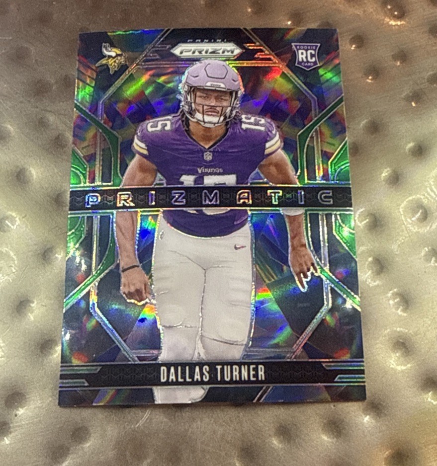 2024 Panini Prizm - Prizmatic Dallas Turner #17 Green Prizm (RC)