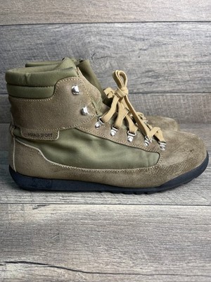 Asolo Sport K-SB Mens US 10 Hiking Boots Olive Green Brown Suede Lace Up Ankle