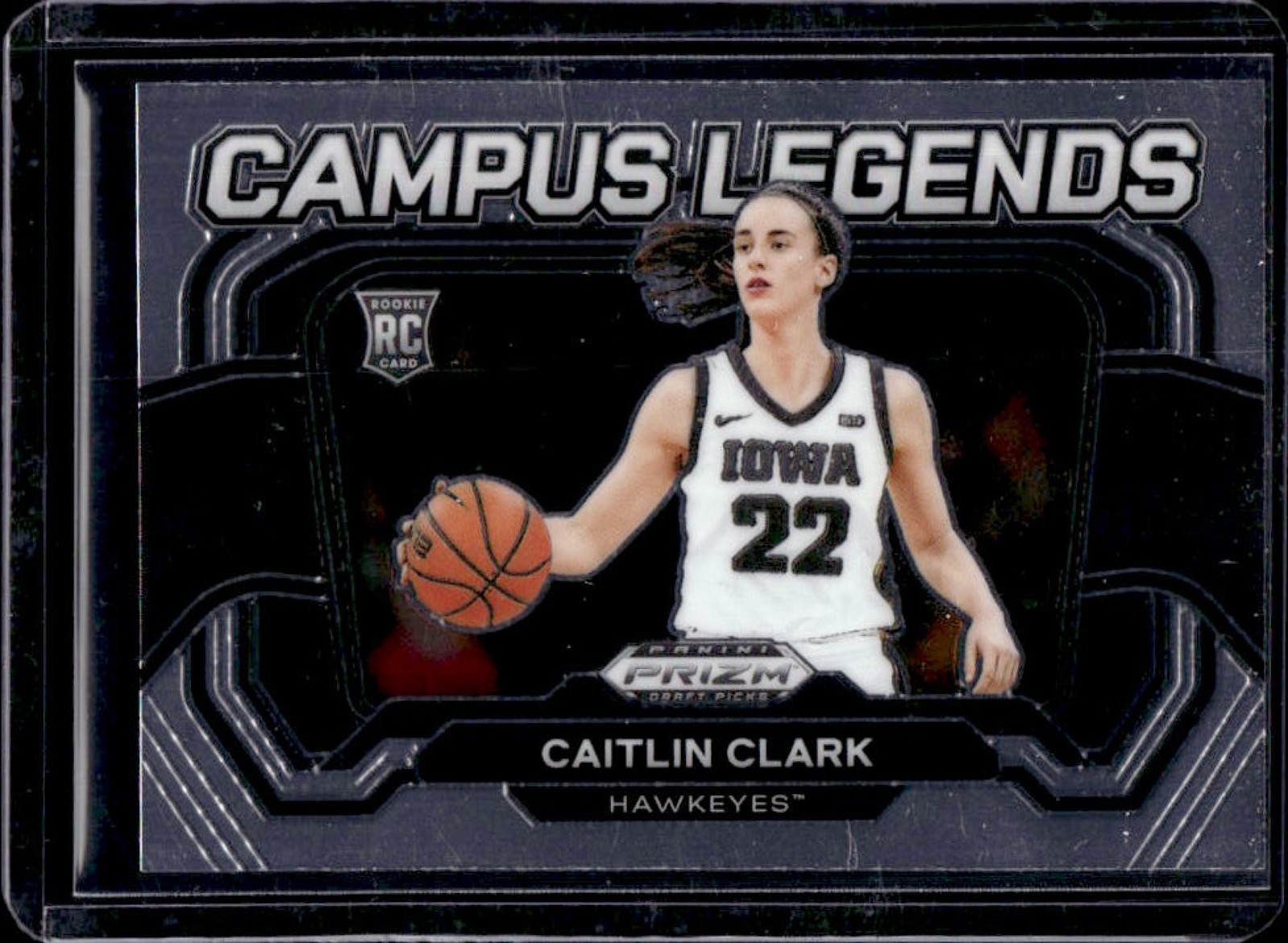 2024 Prizm Draft Picks Collegiate Caitlin Clark Campus Legends RC #5 Hawkeyes