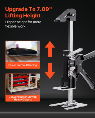 Labor Saving Arm Jack, 2 PCS 330 lbs Bearing Capacity, Lifting up to 7.1'', Black