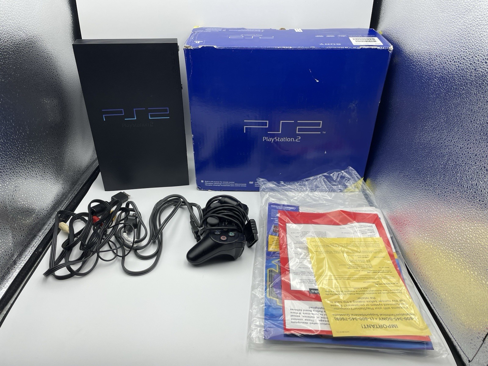 Sony PS2 SCPH-30001 Fat Console with Box - Non-Working Condition Read Description  