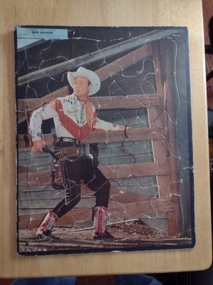 Vintage 1957 Whitman Publishing Co Roy Rogers Inlay Frame Tray Picture Puzzle