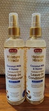 Lot Of 2 African Pride Moisture Miracle Coconut Milk  Honey LeaveIn Conditioner