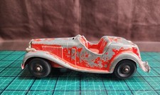 ☆Vintage Hubley Kiddie CAR #1 Die Cast Red MG ROADSTER - 5 1/2" - Made in USA