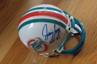 HOFer JIM LANGER signed MIAMI DOLPHINS Helmet COA Undefeated Season 17-0