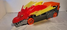 Hot Wheels City Dragon Launch Transporter Car Hauler in VGC Tested And Works