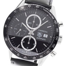 TAG HEUER Carrera CV2010-3 Cronografo Data Quadrante Nero Automatico Uomo_938074