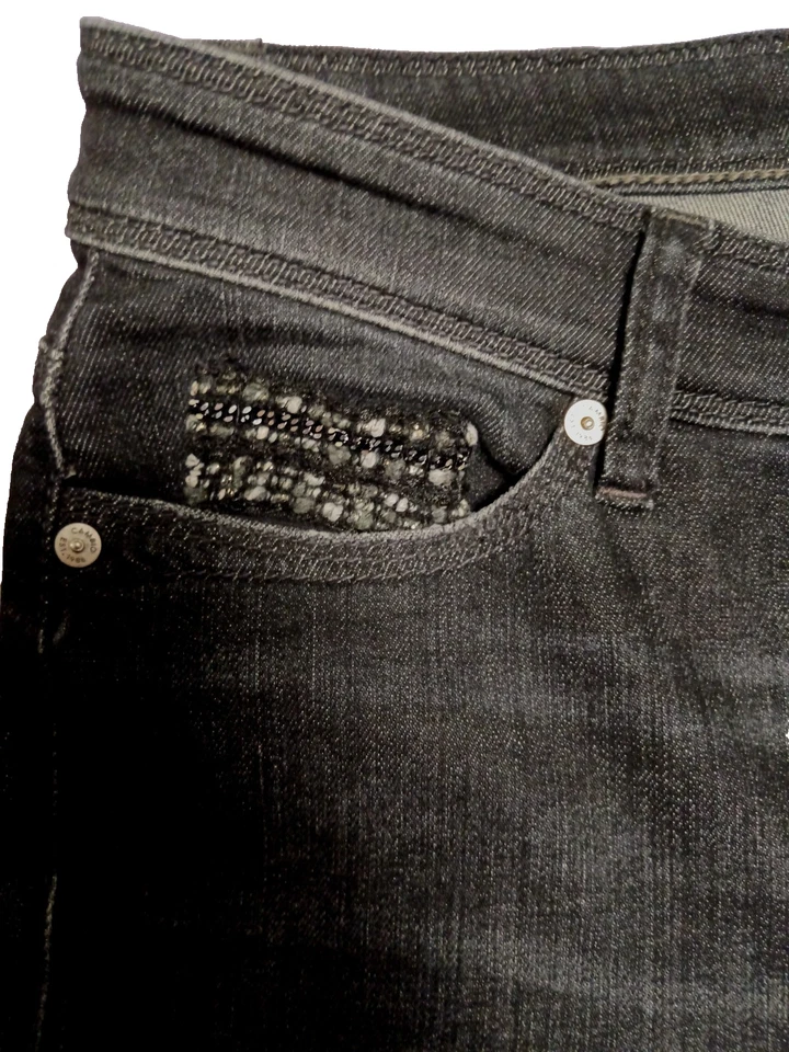 Jeans Stretch CAMBIO Piper Short Anthrazit Gr. 38 - s. Maße unten - Bild 4 von 4