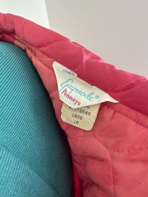 C様オーダー Quilted Robe Housecoat 1960s Gaymode JC Penney Pink Satin Floral