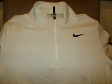 Nike Dri-Fit Therma Flex Victory FZ7462-100 White 1/2 Zip Golf Jacket Mens Large