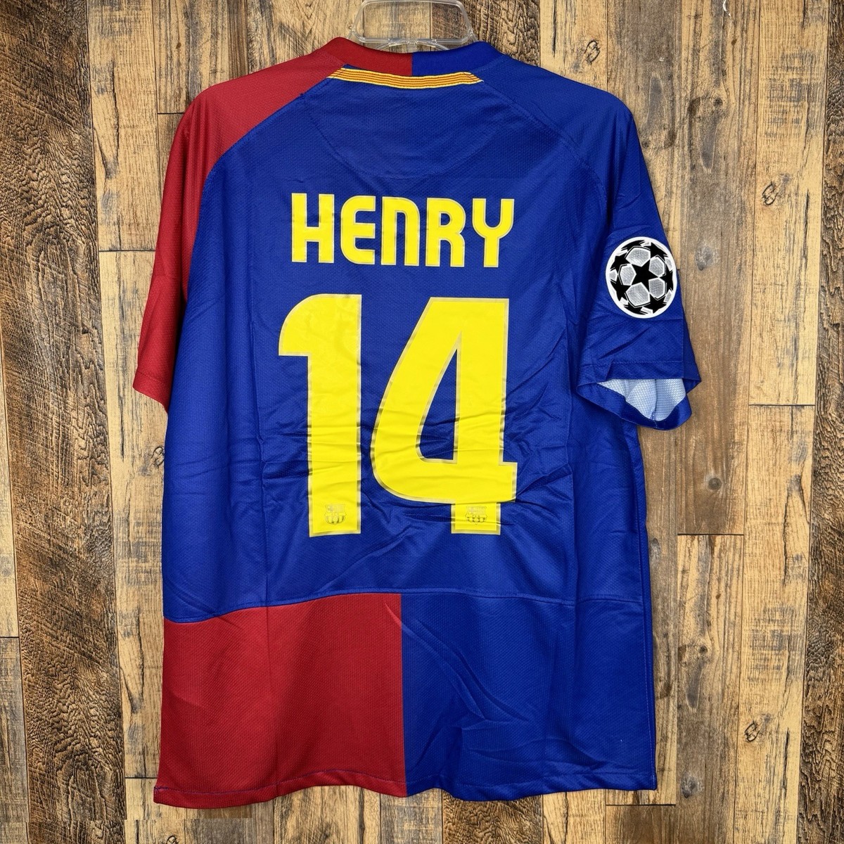 FC Barcelona 2008-09 Home Soccer Jersey HENRY #14 Nike Men's
