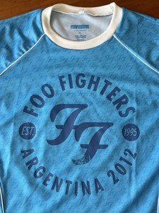 FOO FIGHTERS Soccer Jersey Shirt ARGENTINA 2012 Size XL NEW ORIGINAL RARE