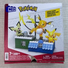 MEGA Pokemon Pikachu Evolution building set HKT23 159 pc Open Box sealed bags