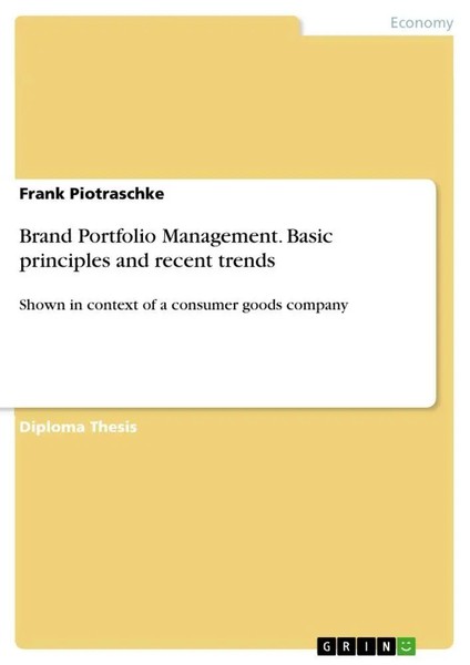 Frank Piotraschke | Brand Portfolio Management. Basic Principles And Recent...-image