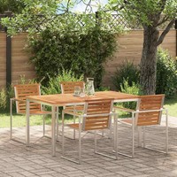 Esstisch Braun 150 X 90 X 75 Cm Massivholz Teak