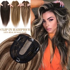 HOT Topper Silk Base Top Piece Toupee Hairpiece Real 100 Remy Human Hair Wiglet