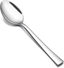 Dinner Spoons Set of 6, 7.9 Inch Stainless Steel Soup Spoons Tablespoons for