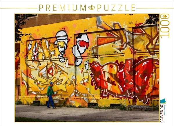 Calvendo Puzzle Graffiti Auf Dem BrüHl In Chemnitz | 1000 Teile Lege-GrößE 64X48-image