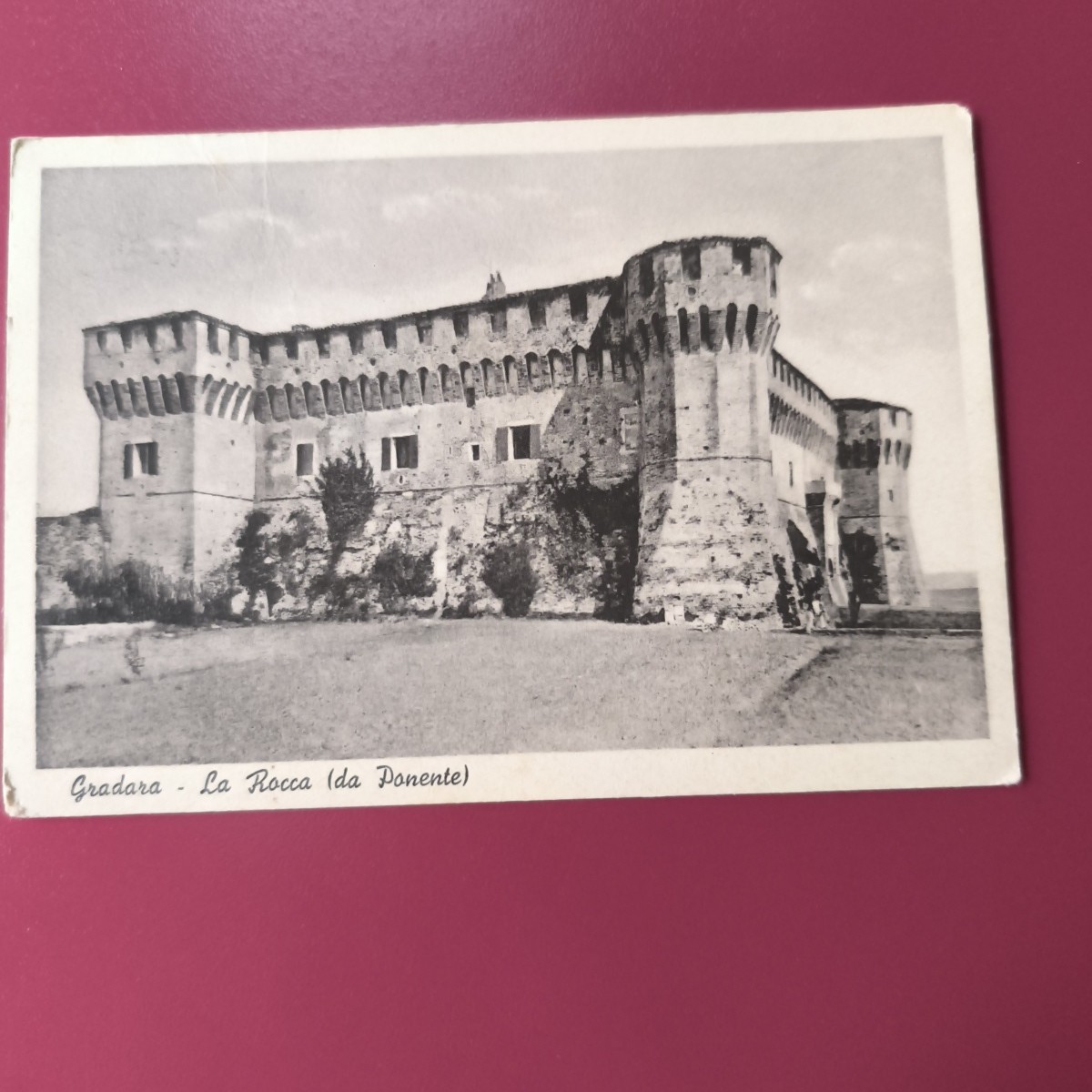 GRADARA LA ROCCA (DA PONENTE)- CARTOLINA BIANCO E NERO - ANSICHTSKARTE