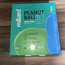Juego de 2 mil millones de pelotas de fitness en forma de cacahuete, 39"x20" y 31"x15", ¡nuevas en caja!