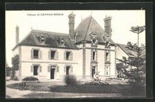 Old postcard Saint-Martin-sur-Ouanne, Chateau de la Grange Rouge