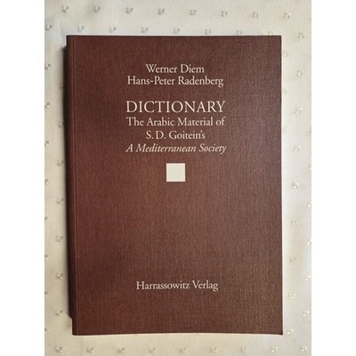 A Dictionary of the Arabic Material of S. D. Goitein's A Mediterranean Society W