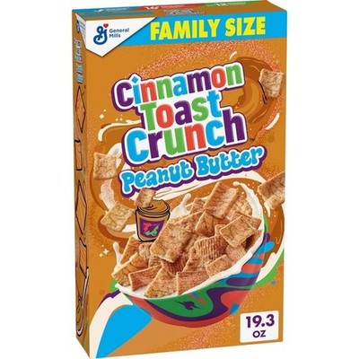 Cinnamon Toast Crunch Peanut Butter Breakfast Cereal 19.3 oz 1-2 Pack