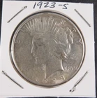 1923‑S Peace Silver Dollar – Nice Detail – Circulated 90% Silver