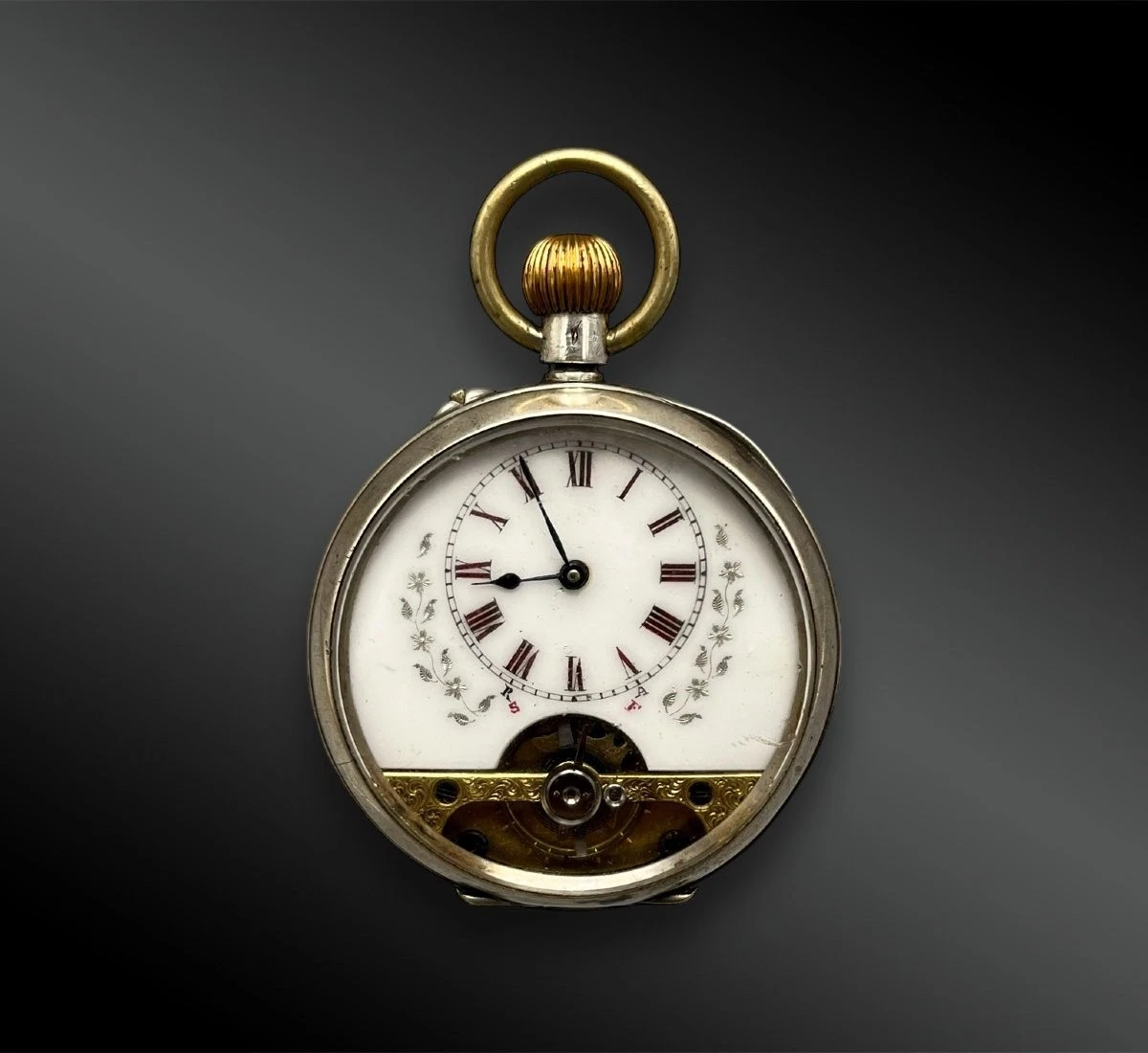 Montre à Gousset Octomas 8 Jours - Mécanique Manuelle - Argenté - Occasion Bon État