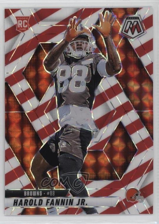 2025 Panini Mosaic Rookies Red & White Stripe Prizm Harold Fannin Jr #384 1pe8