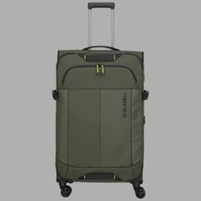 Trolley Travelite Briize valigia espandibile 4 ruote con carrello Tg L khaki