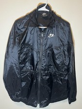 Nike Windrunner Full Zip Jacket Women s Size Small Black With Hood