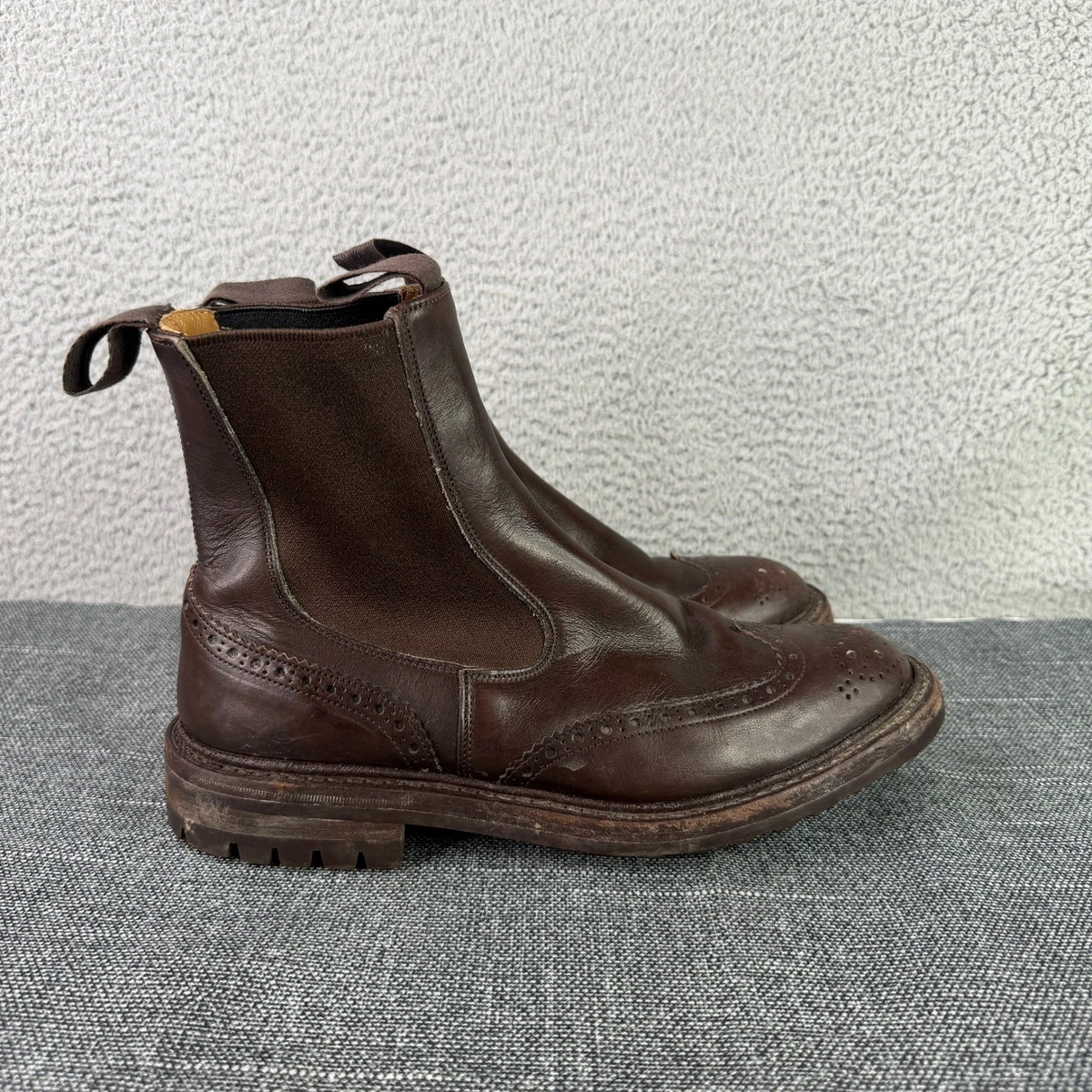 Donald Pliner Chelsea Boots Wingtip Brogue Brown Leather Western Men\'s Size 10 Donald J Pliner Erico Ziroc Chukka Oxford | Mercari main image 4