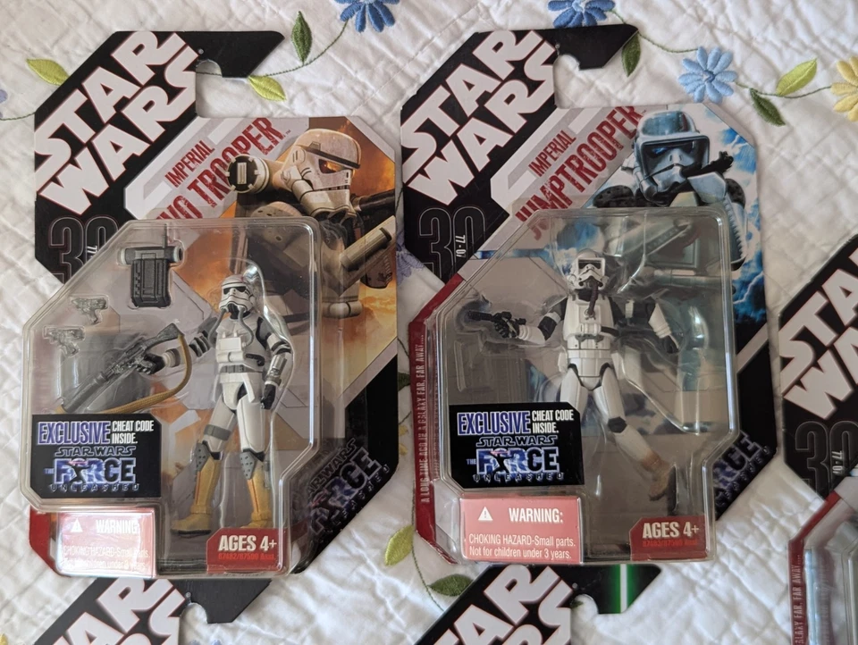 Lote de 5 figuras Star Wars 30 aniversario colección The Force Unleashed 2007 Foto 2 de 4