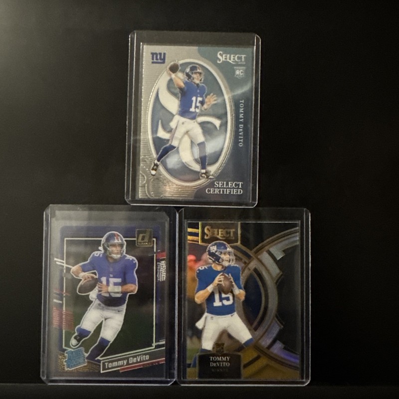 🔥Tommy DeVito 3 Card RC Lot. Ny Giants🔥