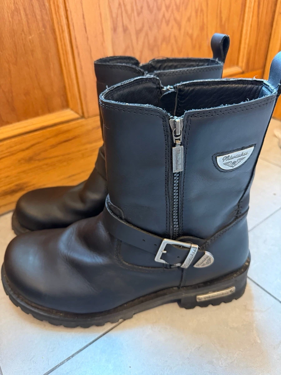 Zip Biker Boots for Men for sale | eBay