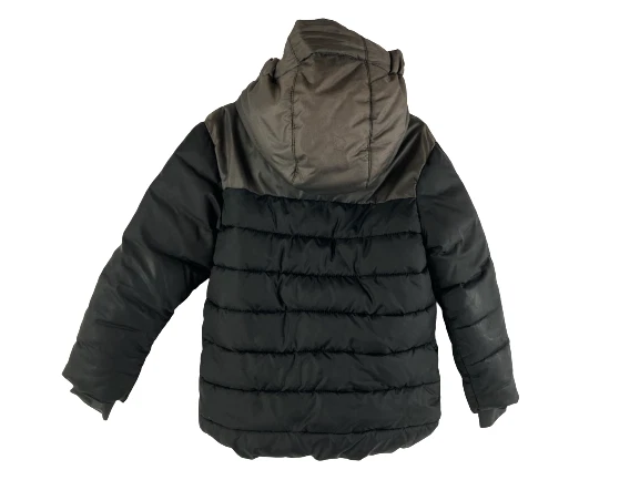 C9 By Champion Gray Puffer Jacket Boys XS 4-5 Hooded Fleece Lined, Good Cond - Image 2 of 4