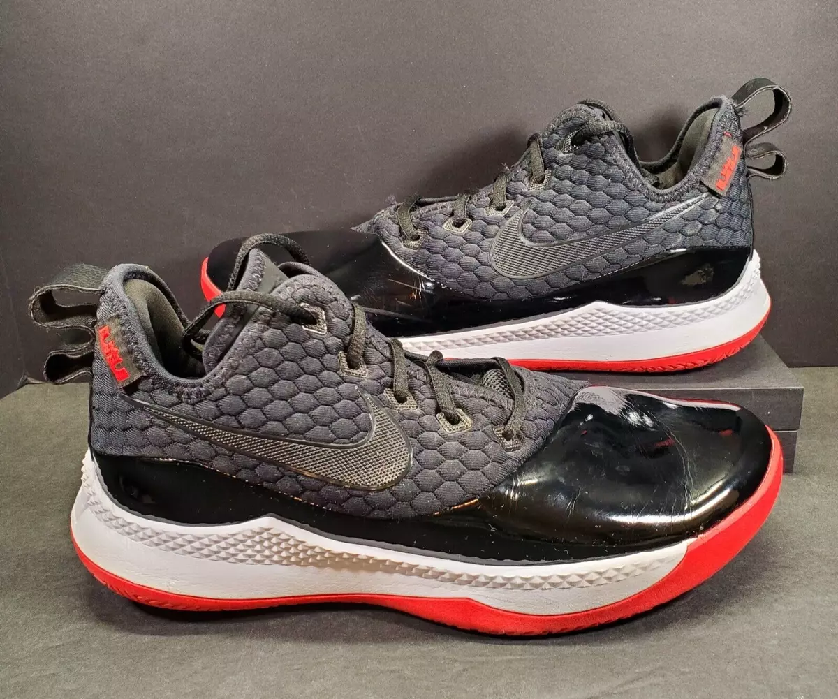 Men's lebron witness iii clearance basketball shoes - black/red
