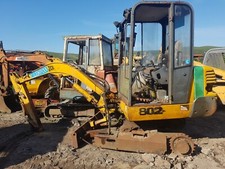 Jcb 802 Mini Digger excavator dismantling for parts!! Track motor cover plate!!