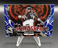 2023 Donruss Oscar Colas RC Unleashed Blue Parallel 64/249 Chicago White Sox